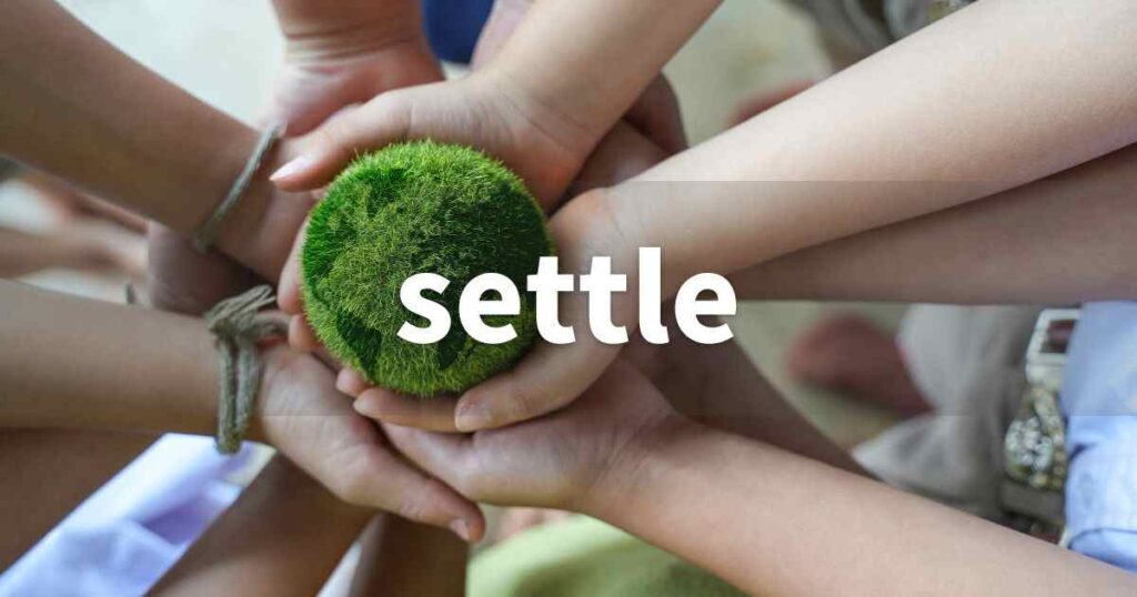 「settle」の意味とコアイメージ解説 |英単語のトリセツ 動詞編